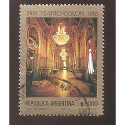 ARGENTINA 1983 (MT1397) TEATRO COLON  SELLO 1  USADA