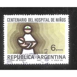 ARGENTINA 1975(1033) CENTENARIO HOSPITAL DE NIÑOS USADA
