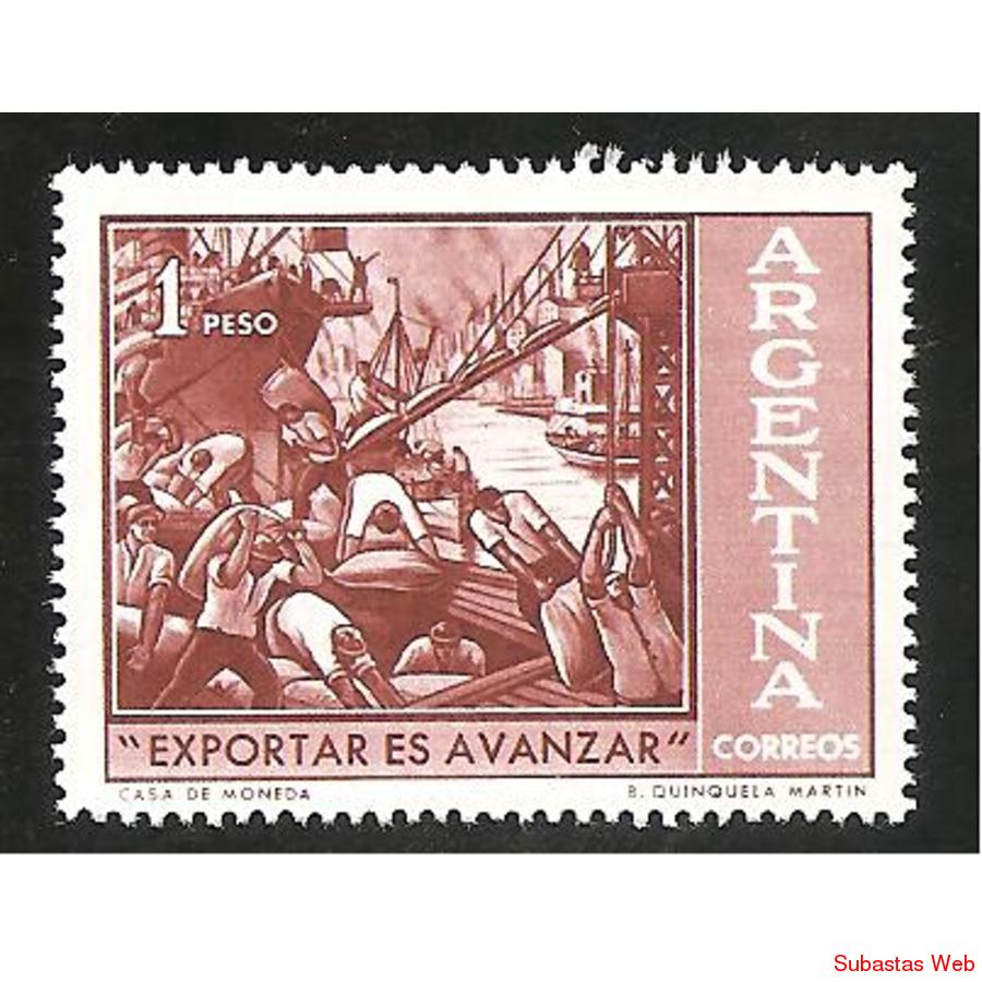 ARGENTINA 1961(634) EXPORTAR ES AVANZAR MINT
