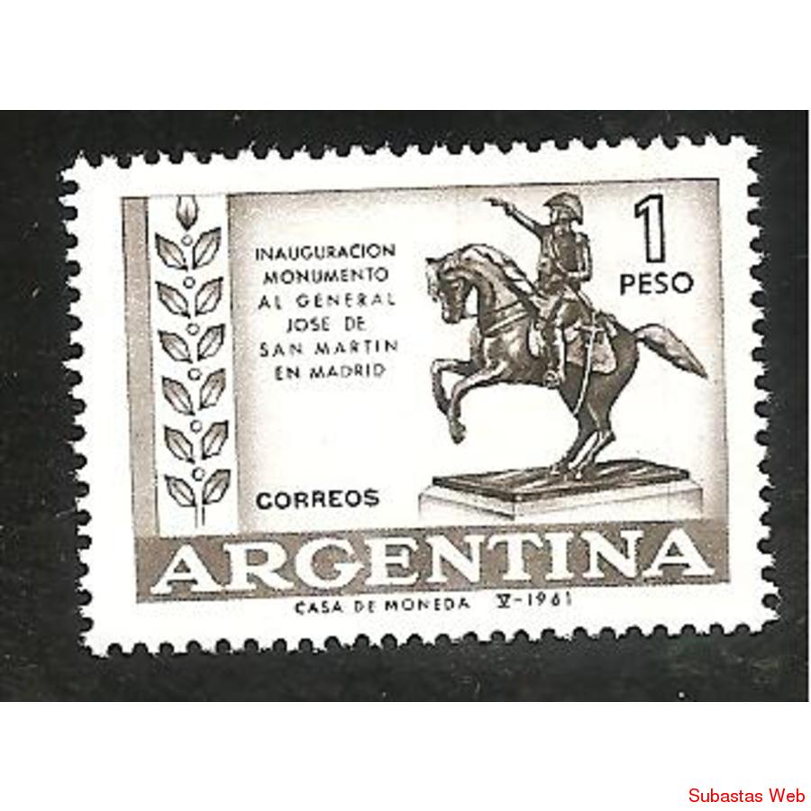 ARGENTINA 1961(644) MONUMENTO A SAN MARTIN EN MADRID
