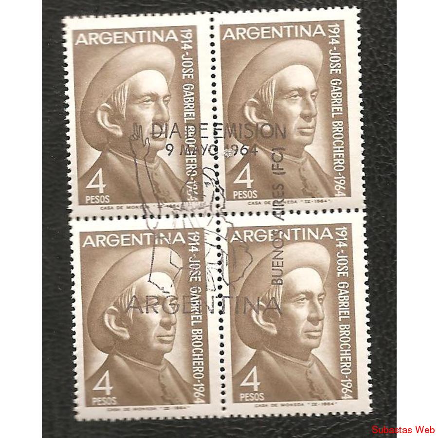 ARGENTINA 1964(686) CURA BROCHERO CUADRITO PDE