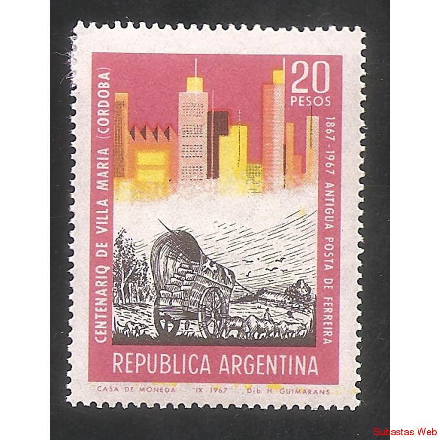ARGENTINA 1967(796GZa) VILLA MARIA VARIEDAD CEFILOZA GZa
