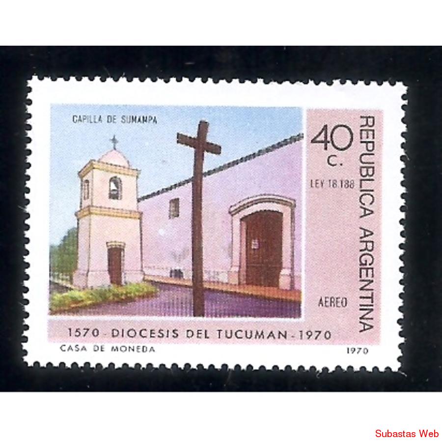 ARGENTINA 1970(A134) OBISPADO DE TUCUMAN MINT