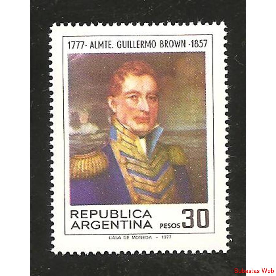 ARGENTINA 1977(1103) ALMIRANTE BROWN MINT