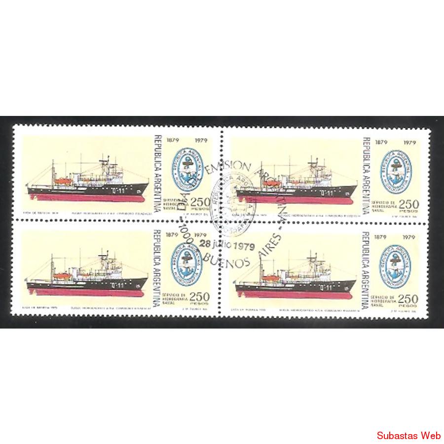 ARGENTINA 1979(1179) HIDROGRAFIA NAVAL  CUADRITO PDE