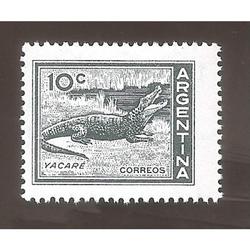 ARGENTINA 1959(602)  PROCERES Y RIQUEZAS  YACARE MINT
