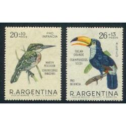 ARGENTINA 1967(804-A122) PRO INFANCIA PAJAROS MINT