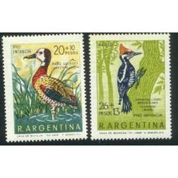 ARGENTINA 1969(847 A128) PRO INFANCIA PAJAROS