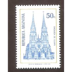 ARGENTINA 1975(1031) CORREO ORDINARIO BASILICA DE LUJAN