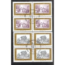ARGENTINA 1981(1296-99)DANZAS TRADICIONALES CUADRITOS PDE