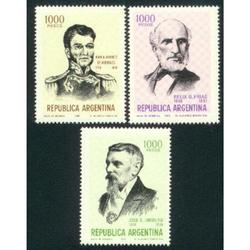 ARGENTINA 1981(1300-2) HOMENAJE A PROCERES MINT