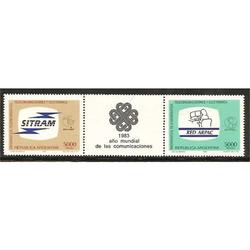 ARGENTINA 1983(1393-94) INFORMATICA SITRAM MINT