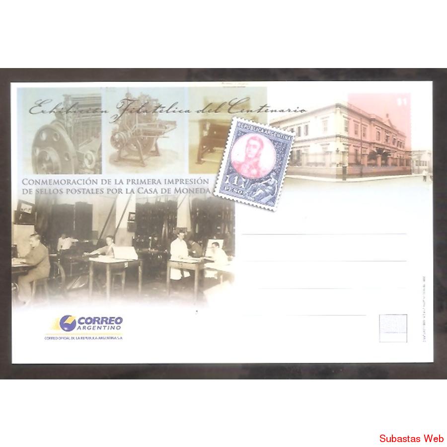 ARGENTINA 2009 ENTERO 202 1ER. IMPRESION SELLOS CASA MONEDA