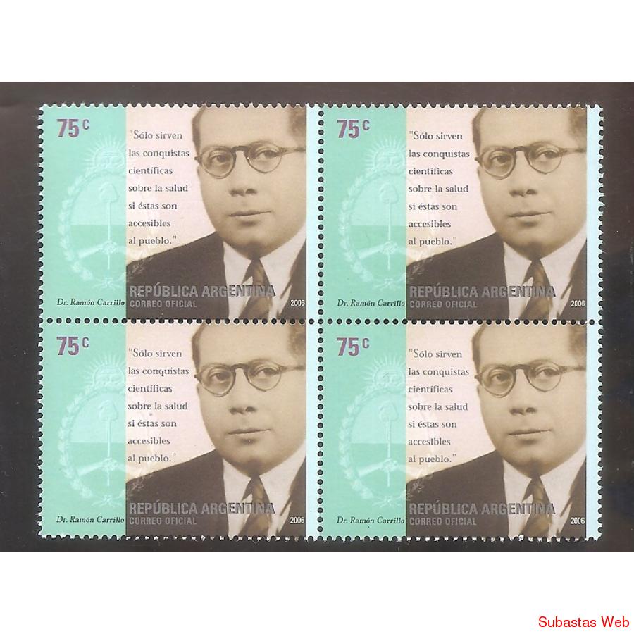 ARGENTINA 2006  CUADRITO  MT2771  RAMON CARRILLO