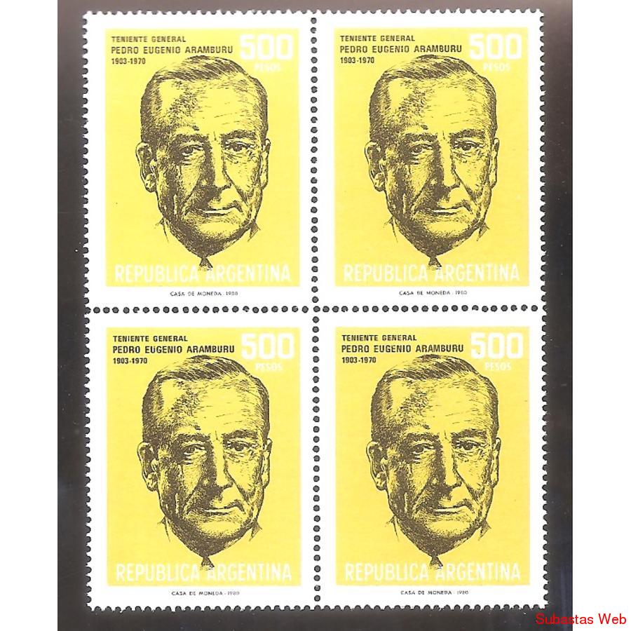 ARGENTINA 1980 CUADRITO MT1236  PEDRO EUGENO ARAMBURU
