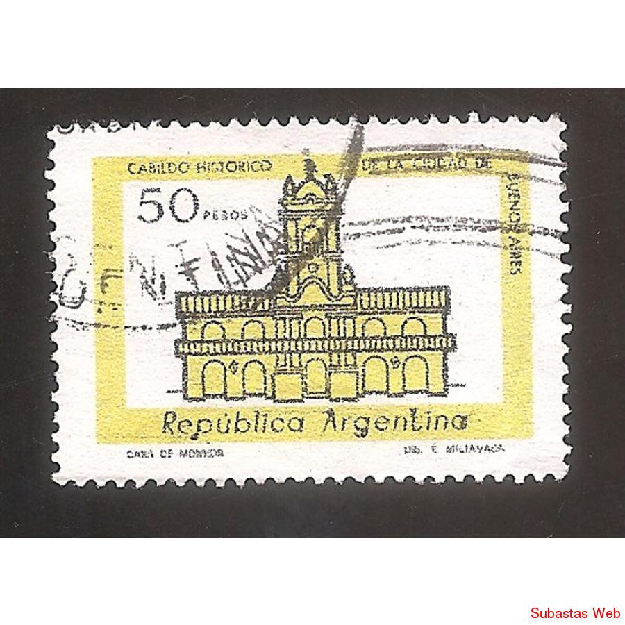ARGENTINA 1978 (MT1147) CABILDO  MATE FLUO,  USADA