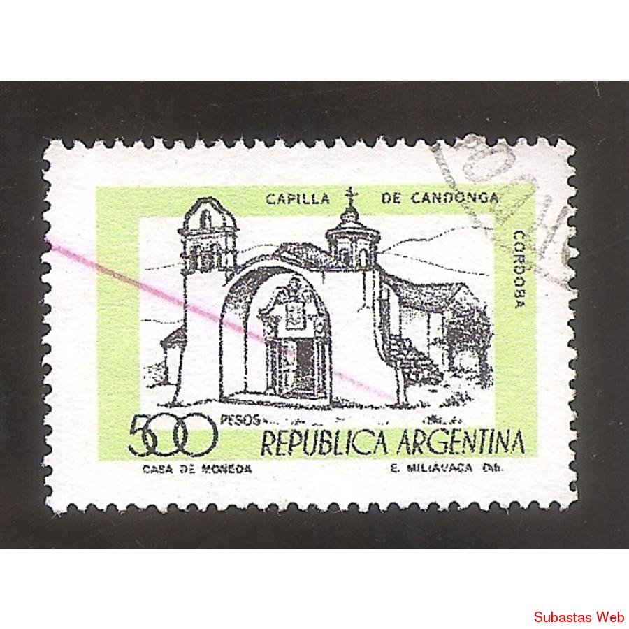 ARGENTINA 1978 (MT1136) CAPILLA CANDONDA MATE FLUO,  USADA