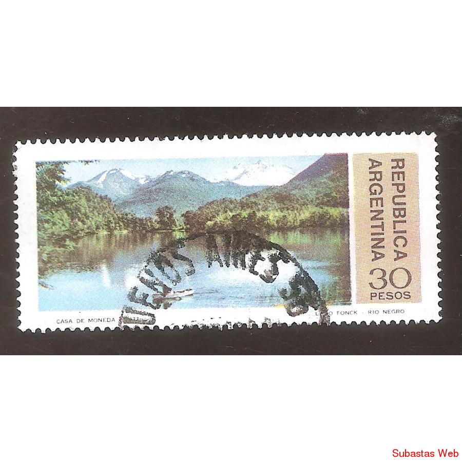 ARGENTINA 1977 (MT1100) PROVINCIA COMAHUE  SELLO 2  USADA