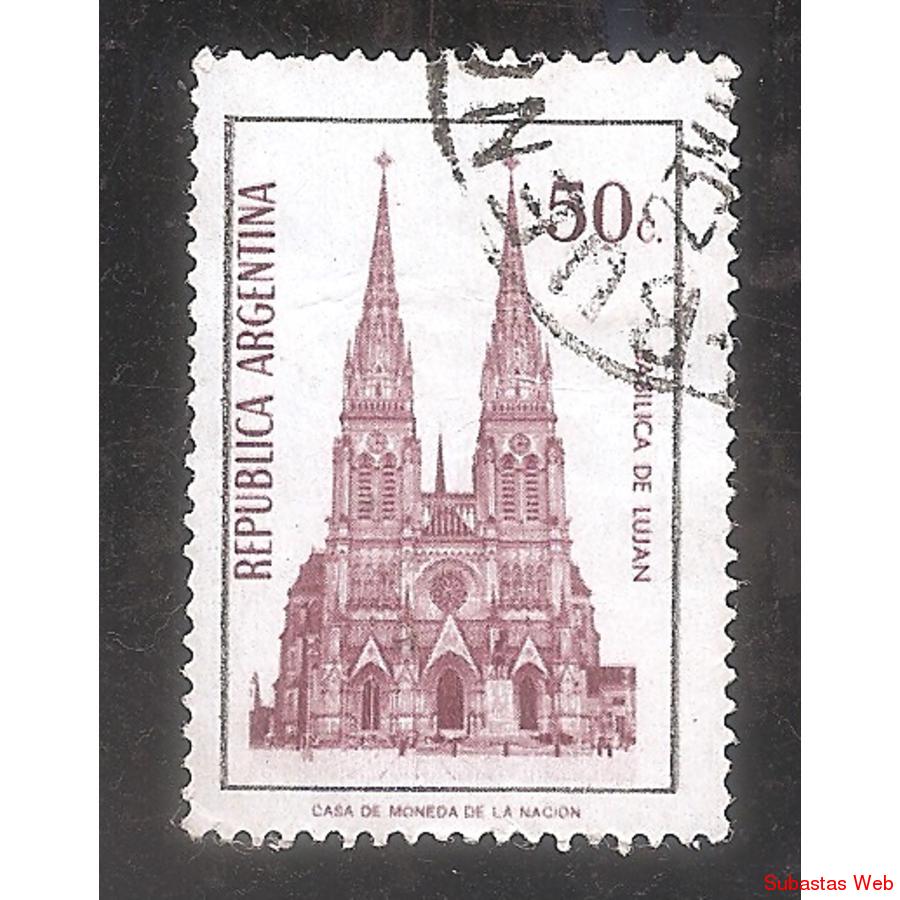 ARGENTINA 1975 (MT1003) BASILICA DE LUUJAN  TIZADO,  USADA