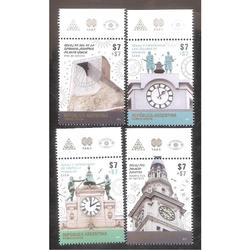 ARGENTINA 2015 (4114-17) RELOJES Y CAMPANARIOS CON BORDE