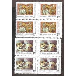 ARGENTINA 1975 CUADRITOS MT996-97  PLASTICA ARGENTINA