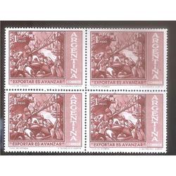 ARGENTINA 1961 CUADRITOMT634  EXPORTAR ES AVANZAR