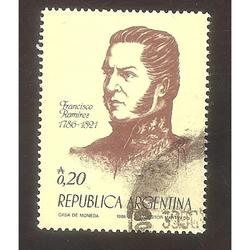 ARGENTINA 1986 (MT1588)  PERSONALIDADES III: GRAL RAMIREZ  U
