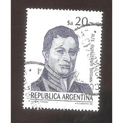 ARGENTINA 1983 (MT1425) CORREO ORDINARIO BROWN  USADA