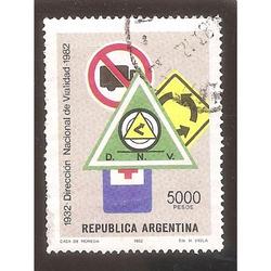 ARGENTINA 1982 (MT1374) DIRECCION DE VIALIDAD  USADA