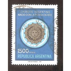 ARGENTINA 1981 (MT1313) REGIMIENTO I  SELLO 1  USADO
