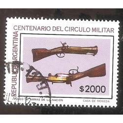 ARGENTINA 1981 (MT1295)  CIRCULOMILITAR  SELLO 2,  USADO