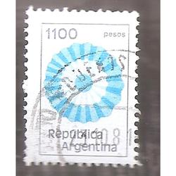 ARGENTINA 1980 (MT1282) ESCARAPELA NACIONAL DE $1100  USADA