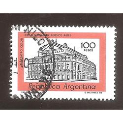 ARGENTINA 1979 (MT1167a) TEATRO COLON, TIZADO FLUO,  USADA