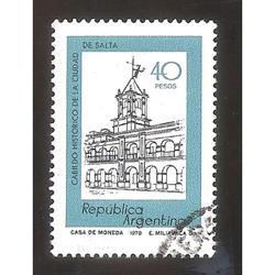 ARGENTINA 1978 (MT1146a) CABILDO DE SALTA  TIZADO,  USADA