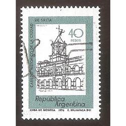 ARGENTINA 1978 (MT1146) CABILDO DE SALTA  MATE FLUO , USADA