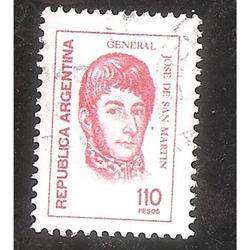 ARGENTINA 1977 (MT1090) PROCERES SAN MARTIN $110 USADA
