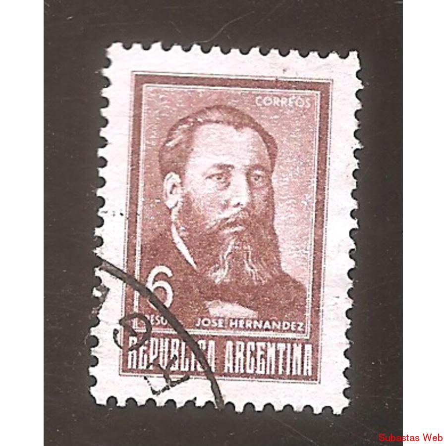 ARGENTINA  1968 (MT824) PROCERES: JOSE HERNANDEZ  $6  USADA