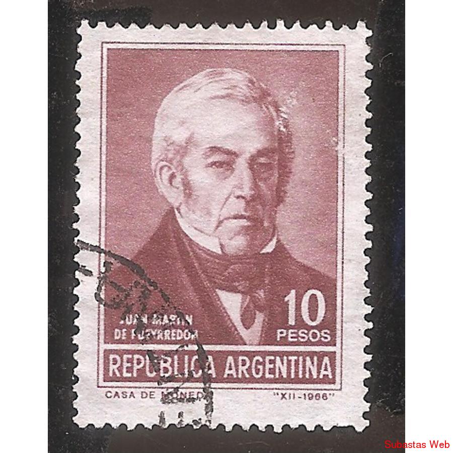 ARGENTINA 1966 (MT780) HOMENAJE A PUEYRREDON,  USADA
