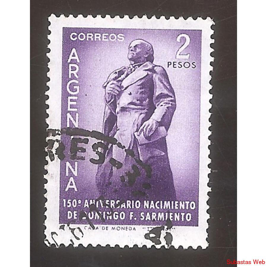 ARGENTINA 1961 (MT648) ANIVERSARIO DE SARMIENTO,  USADA