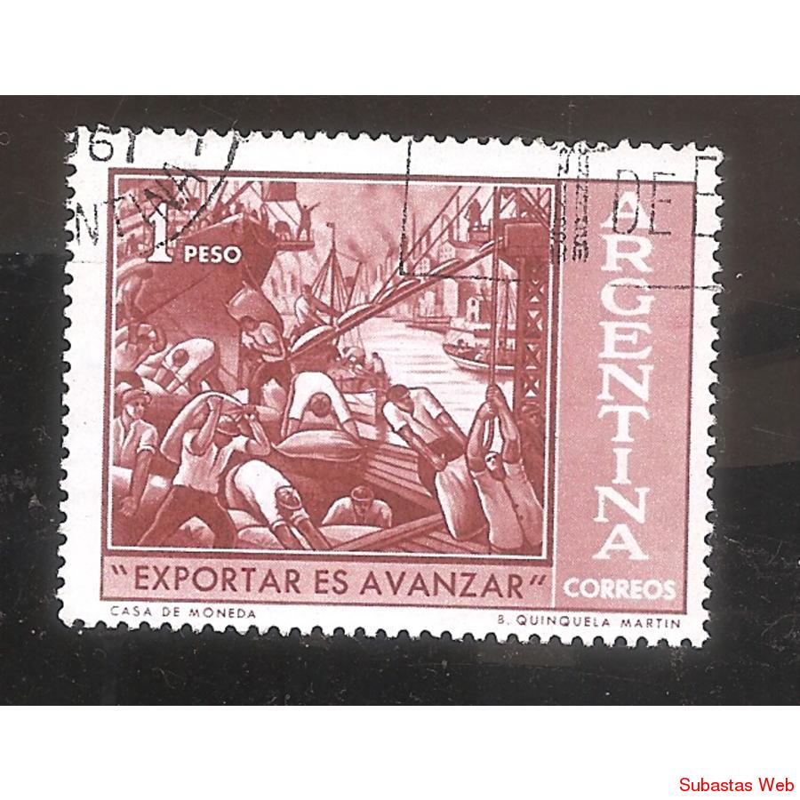 ARGENTINA 1961 (MT634) EXPORTAR ES AVANZAR,  USADA