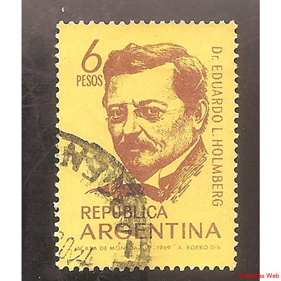 ARGENTINA 1969 (MT843) HOMBRES DE CIENCIA  USADA