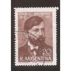ARGENTINA 1968 (MT817) HOMENAJE A OSVALDO MAGNASCO,  USADA