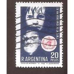 ARGENTINA 1968 (MT811) ORGANIZACION MUNDIAL DE LA SALUD  USA