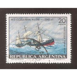 ARGENTINA 1967 (MT801) ESCUELA NAVAL MILITAR,  USADA