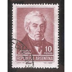 ARGENTINA 1966 (MT780) HOMENAJE A PUEYRREDON,  USADA
