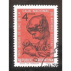 ARGENTINA 1965 (MT701) CAJA DE AHORRO POSTAL,  USADA