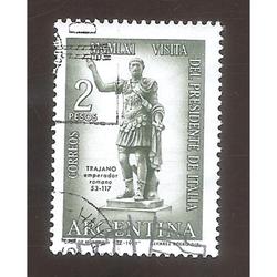 ARGENTINA 1961 (MT638) VISITA PRESIDENTE DE ITALIA,  USADA