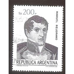 ARGENTINA 1984 (MT1494) CORREO ORDINARIO BELGRANO $a200  USA