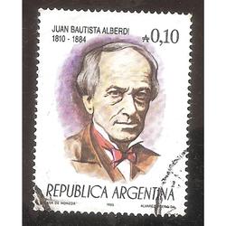 ARGENTINA 1985 (MT1542) PERSONALIDADES II: ALBERDI  USADA