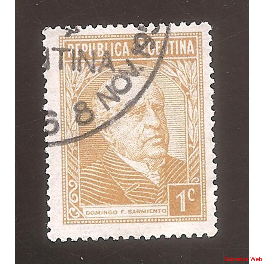 ARGENTINA 1935(MT364Y) SARMIENTO  FILI RA RO USADA